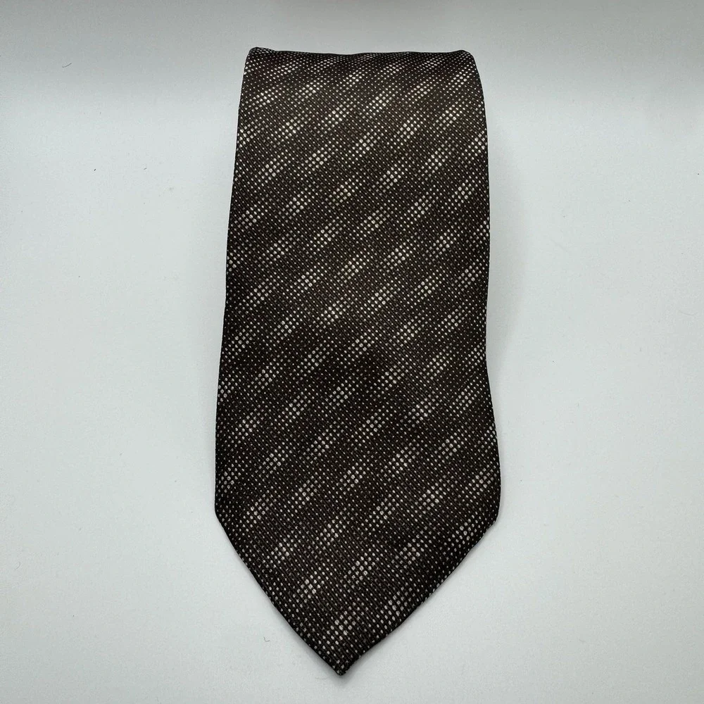 Giorgio Armani Geometric Print Neck‎ Tie Italy Classy Boujee Silk FAIR